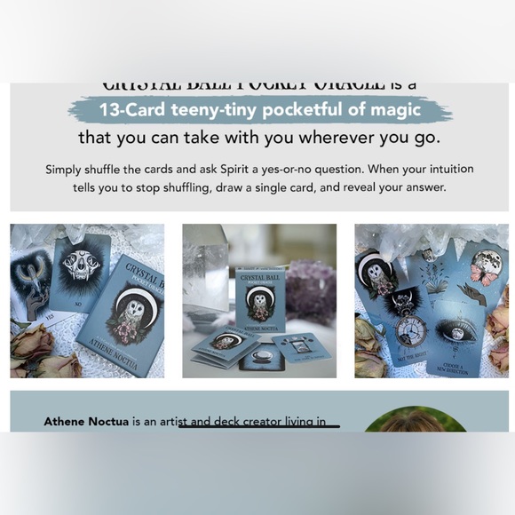 Crystal Ball 🔮 Pocket Oracle Cards - Picture 3 of 5